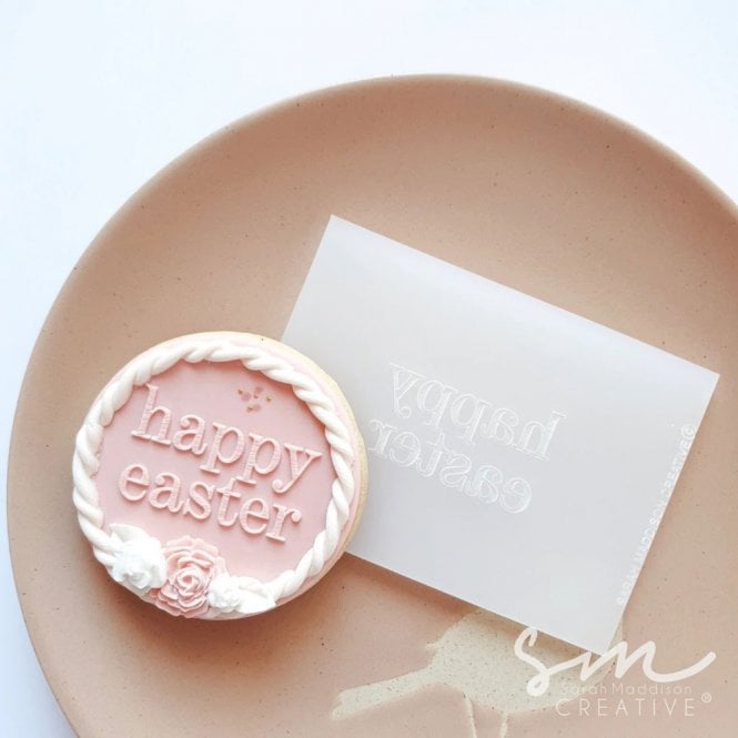 Sarah Maddison Happy Easter Serif - Cookie Stamp