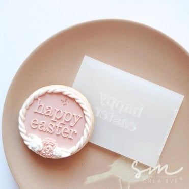 Happy Easter Serif - Cookie Stamp