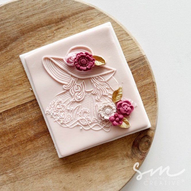 Sarah Maddison Hatted Beauty - Cookie Stamp
