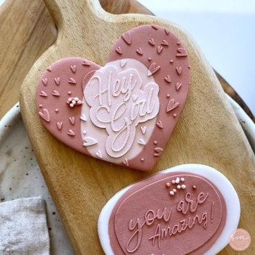 Hey Girl! Pattern - Cookie Stamp