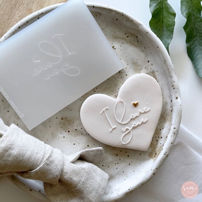 Sarah Maddison I love you - Cookie Stamp