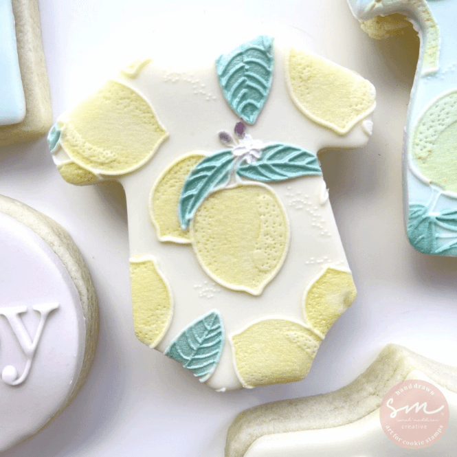 Sarah Maddison Lemon Pattern - Cookie Stamp