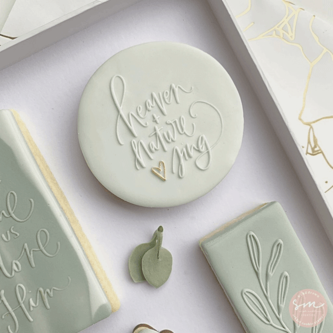 Sarah Maddison Let Heaven and nature sing - Cookie Stamp