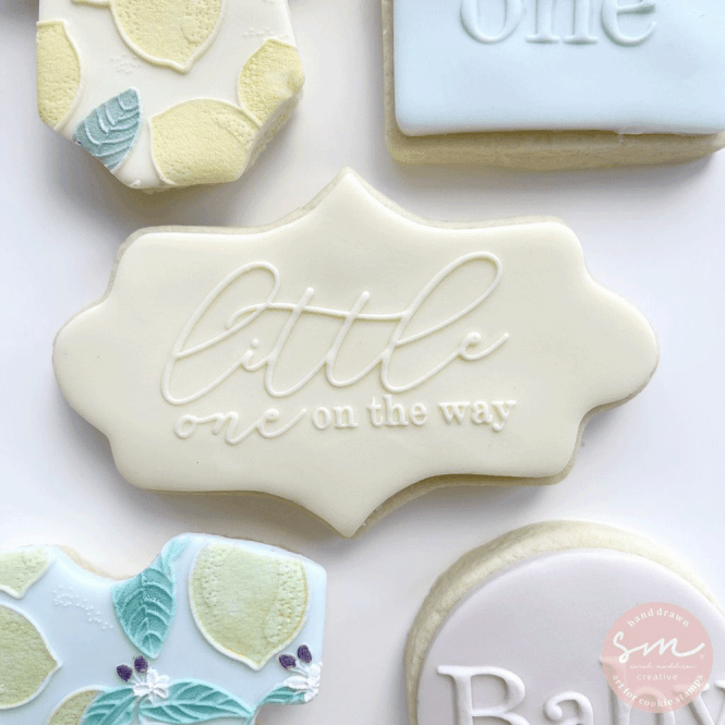 Sarah Maddison Little One On The Way - Cookie Stamp