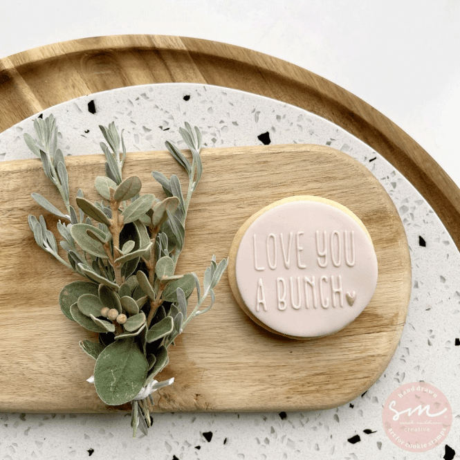 Sarah Maddison Love you a Bunch - Cookie Stamp