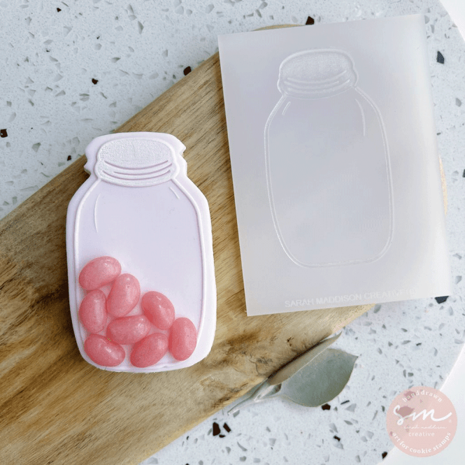 Sarah Maddison Mason Jar Empty - Cookie Stamp