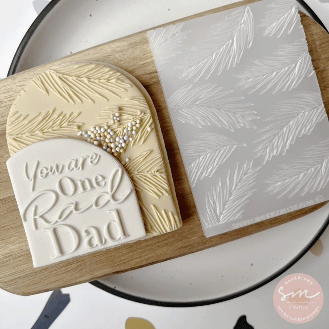 Sarah Maddison Palms Pattern - Cookie Stamp