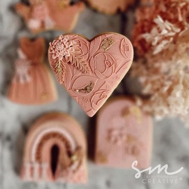 Pretty Peony Pattern - Cookie Stamp
