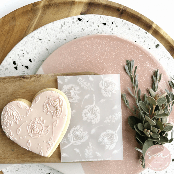 Sarah Maddison Protea and Wild Grass - Cookie Stamp