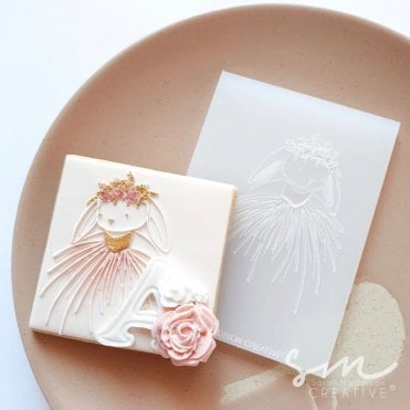 Whimsy Girl Bunny - Cookie Stamp