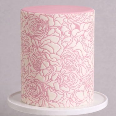 Seamless Cake Stencil - RANUNCULUS