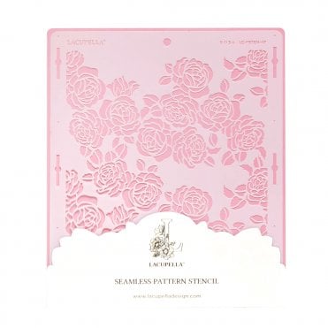 Seamless Pattern Cake Stencil - ROSA