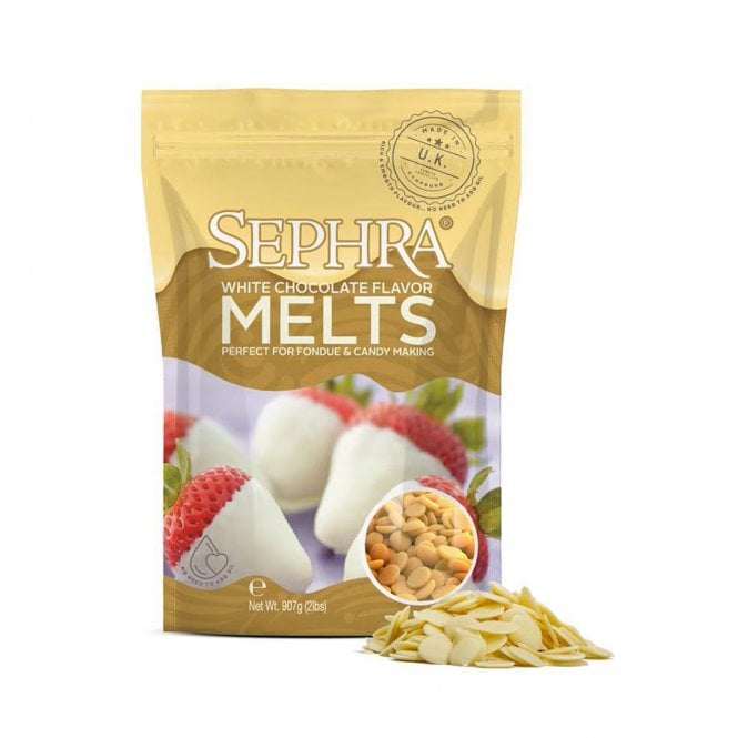 Sephra White Chocolate Flavoured Melts - 907g