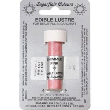 Shimmer Pink - Edible Lustre Dusting Colour 2g