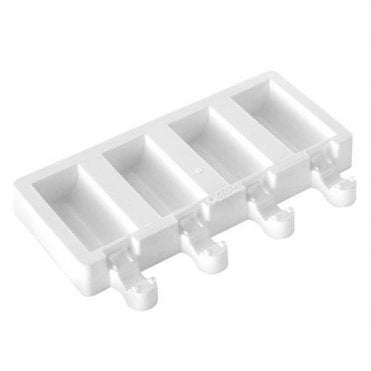 Mini Chic Ice Cream High Quality Silicone Mould - 4 Cavity - With 50 Wooden Sticks