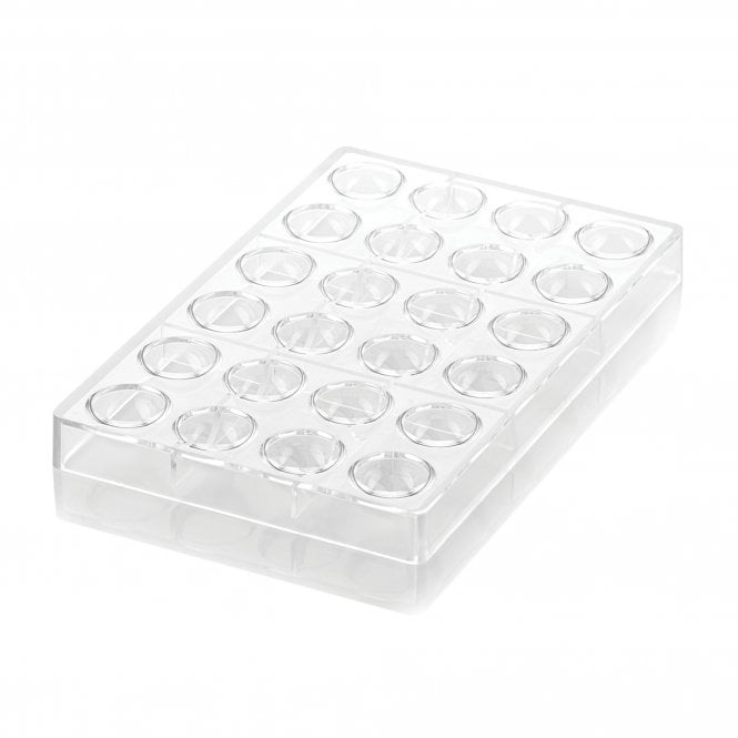 Silikomart Tritan Half Sphere 01-P Chocolate & Praline Mould - 24 Cavities