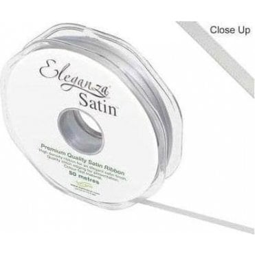 Silver - Double Faced Satin Ribbon