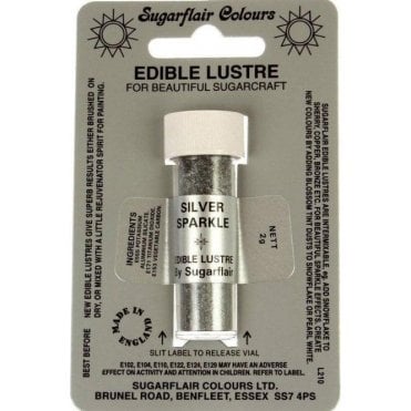 Silver Sparkle - Edible Lustre Dusting Colour 2g