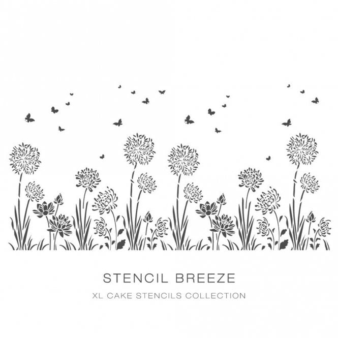 Silvia Favero Breeze - Double-Barrel Cake Stencil