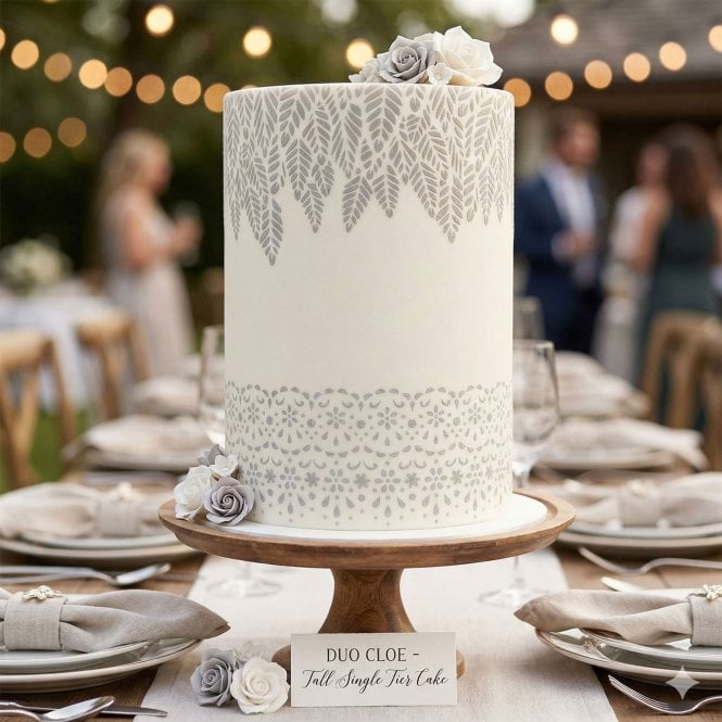 Silvia Favero DUO CLOE 2-in-1 Elegant Cake Stencil