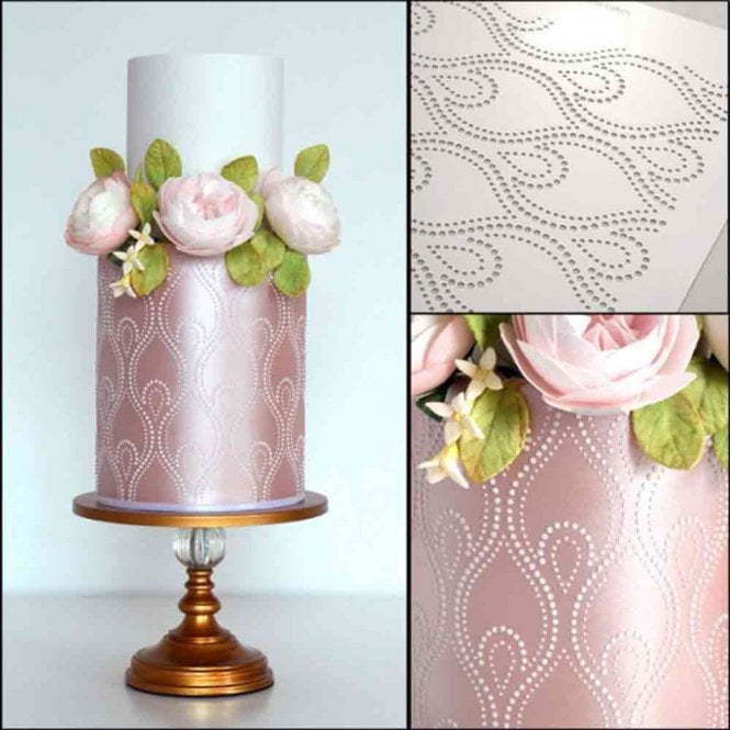 Silvia Favero IMPERIAL - Double-Barrel Cake Stencil