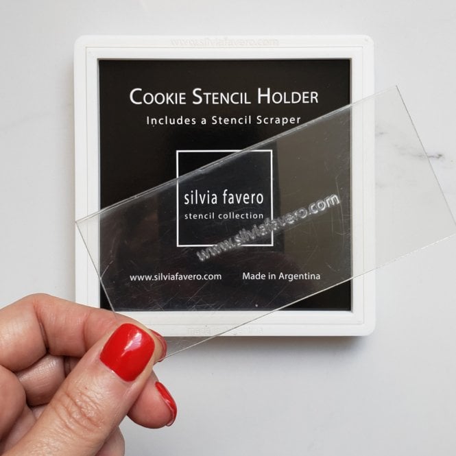 Silvia Favero Stencil Holder With Scraper