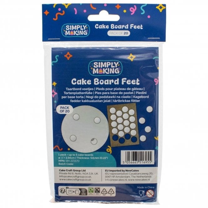 Simply Making Cake Board Feet - Pack of 20