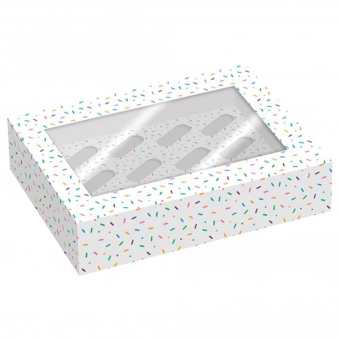 Simply Making Sprinkles Cupcake Box - Holds 12 (Pack of 2)