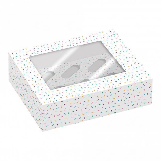 Simply Making Sprinkles Cupcake Box - Holds 6 (Pack of 2)