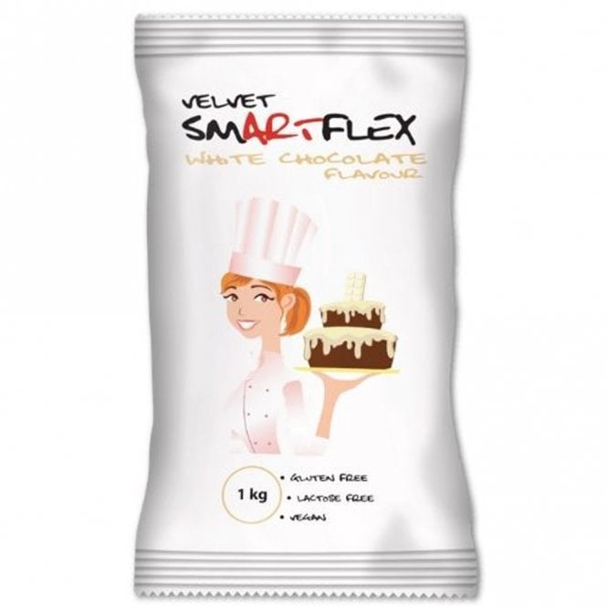 SmartFlex White Velvet Chocolate Flavoured Sugarpaste 1KG