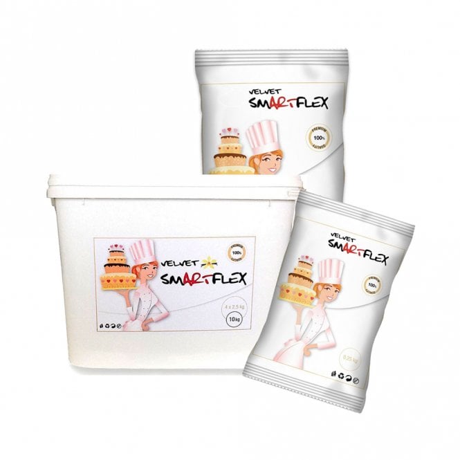 SmartFlex White Velvet (Vanilla Flavour) Sugarpaste Fondant Icing