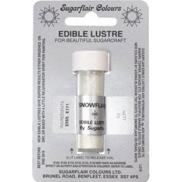 Snowflake - Edible Lustre Dusting Colour 2g