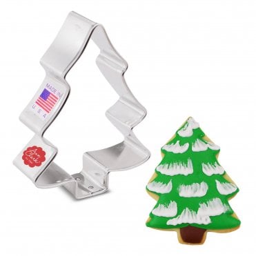 Snowy Tree Cookie Cutter – Winter Wonderland on a Plate