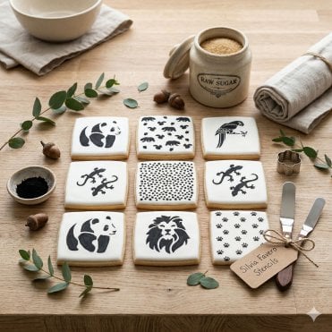 Spirit Collection Cookie Stencil Set – 7 Modern Designs