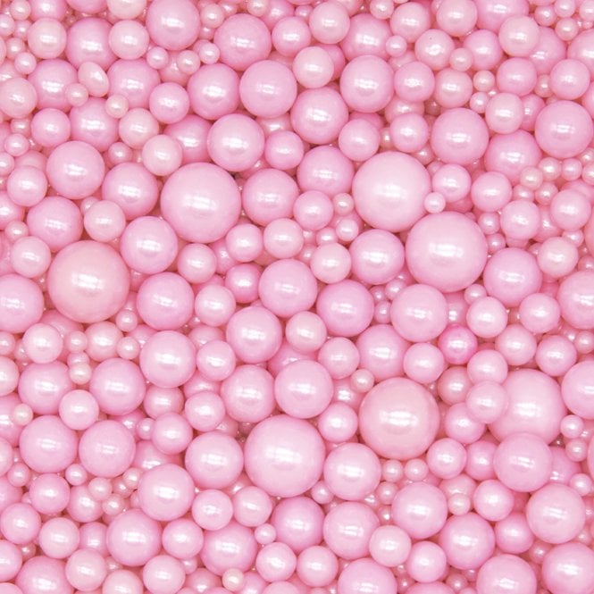 Cotton Candy Pearls Sprinkles – Mixed Sizes - 80g