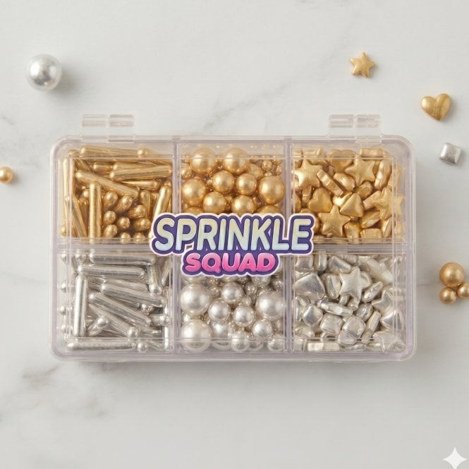 Crown & Chrome Set - Gold & Silver Sprinkles