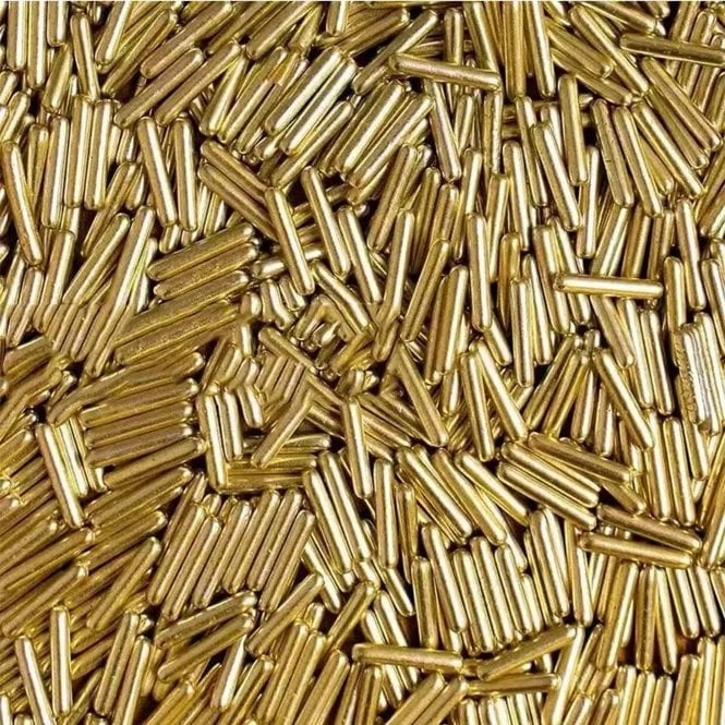 Gleaming Golden Spears Sprinkles - 80g