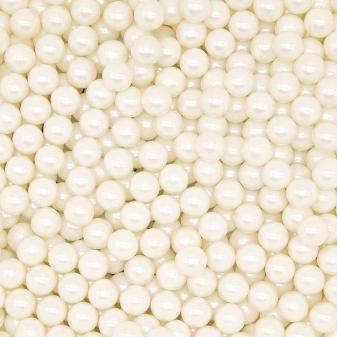 Ivory Shimmer Pearls Sprinkles –10mm - 80g
