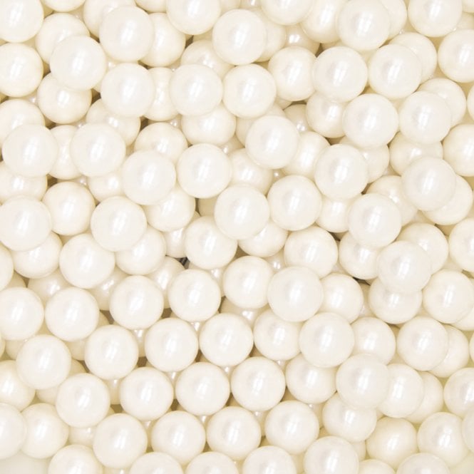 Ivory Shimmer Pearls Sprinkles – 14mm - 80g