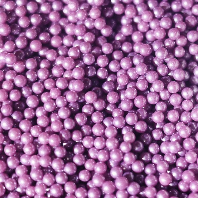 Majestic Mauve Edible Pearls Sprinkles – 4mm - 80g
