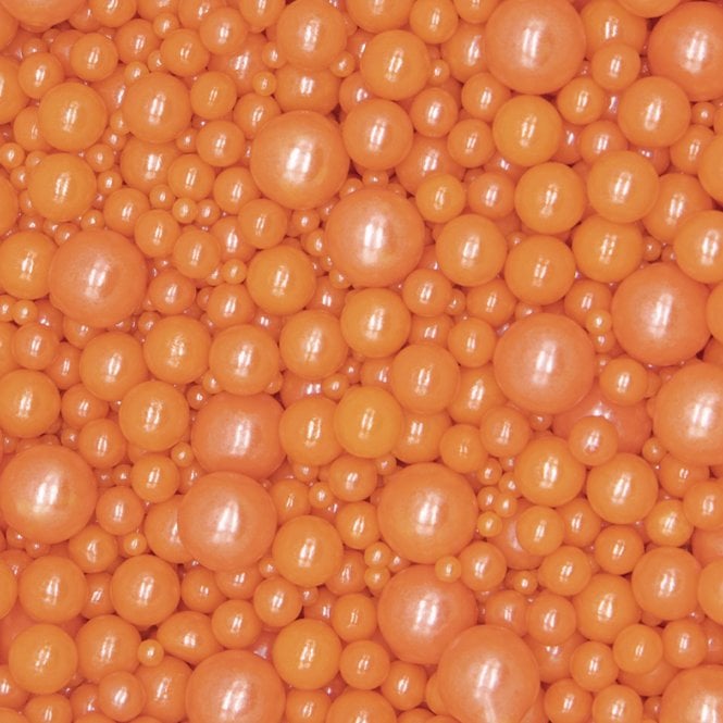 Peach Melba Pearls Sprinkles – Mixed Sizes - 80g