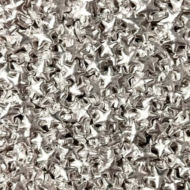 Silver Stardust Sprinkles - 80g