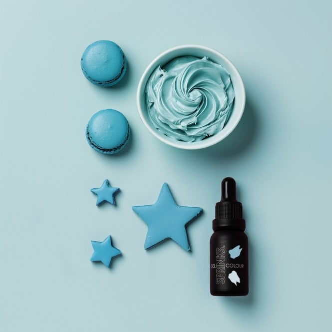 Bake Group DUCK EGG BLUE - Professional Food Colouring Gel with Easy Dropper Bottle 15ml