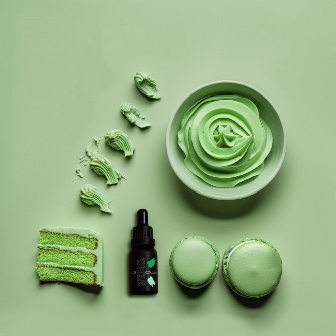 Bake Group GRASS GREEN - Professional Food Colouring Gel with Easy Dropper Bottle 15ml