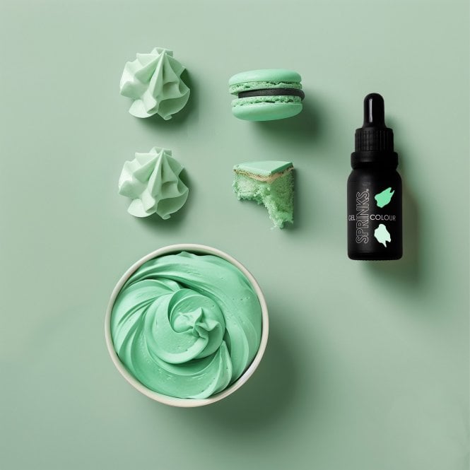Bake Group MINTY FRESH - Professional Food Colouring Gel with Easy Dropper Bottle 15ml