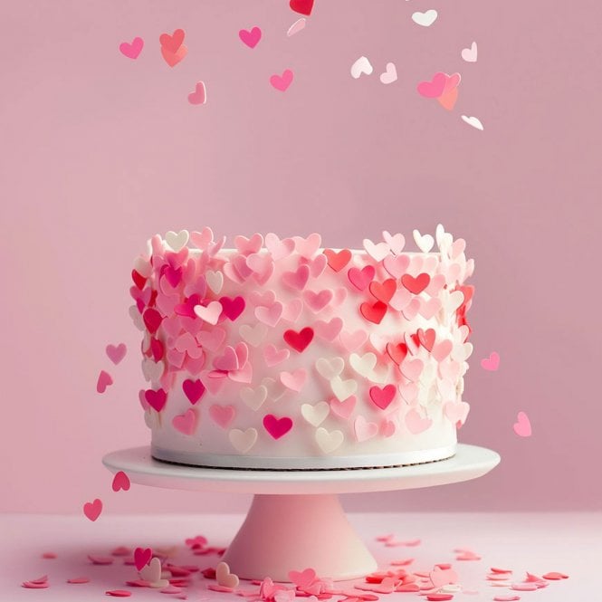 Bake Group SMALL HEARTS VALENTINE Wafer Decorations (9g)