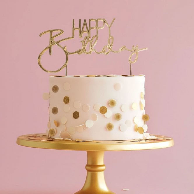 Bake Group WHITE & GOLD Wafer Decorations (9g)