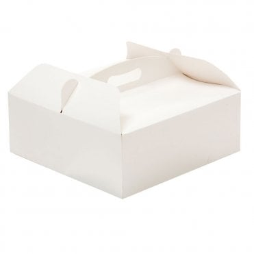 Square Cake Box With Handle - 28.5 x 28.5 x 10 H cm