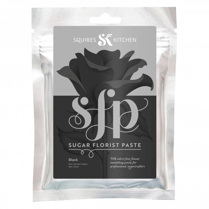 Squires Kitchen Black - Sugar Florist Paste SFP 100g