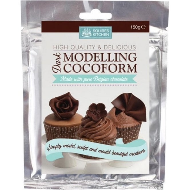 Squires Kitchen Dark Belgian Chocolate - SK Modelling Cocoform - Choose Your Sizes Best Before 06.16.2023